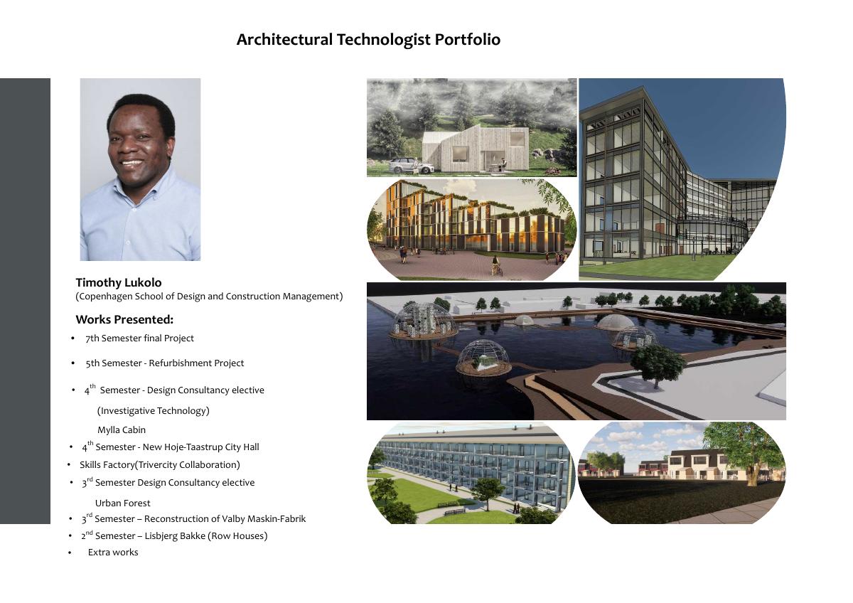 Architectural Technologist Portfolio cover